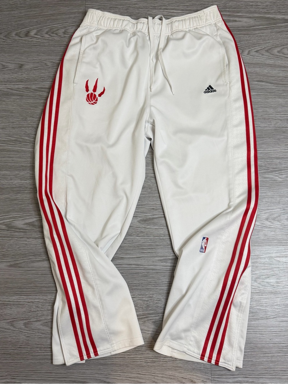 Toronto Raptors NBA Adidas On Court 3-Stripe Embroidered Tear away Pants Men's L